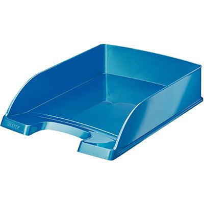 Leitz Wow Letter Tray Blue 52263036 - SuperOffice