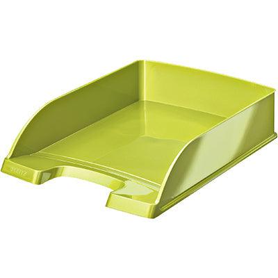 Leitz Wow Letter Tray Green 52263064 - SuperOffice