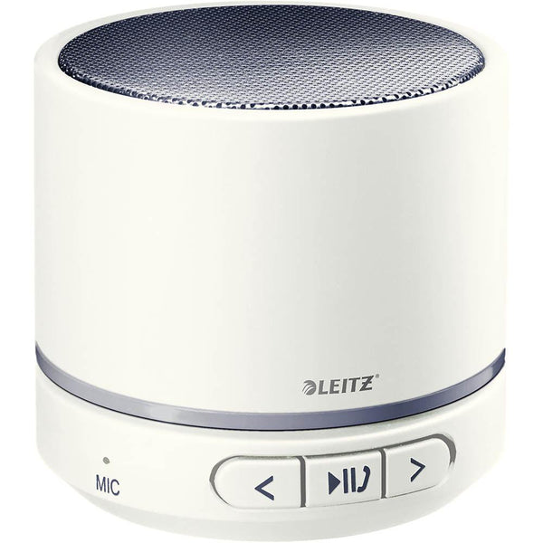 Leitz Wow Mini Mobile Bluetooth Speaker White 49682 - SuperOffice