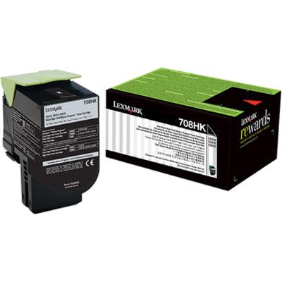 Lexmark 70C8Hk0 708Hk Toner Cartridge High Yield Black 70C8HK0 - SuperOffice