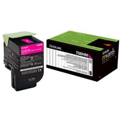 Lexmark 70C8Hm0 708Hm Toner Cartridge High Yield Magenta 70C8HM0 - SuperOffice
