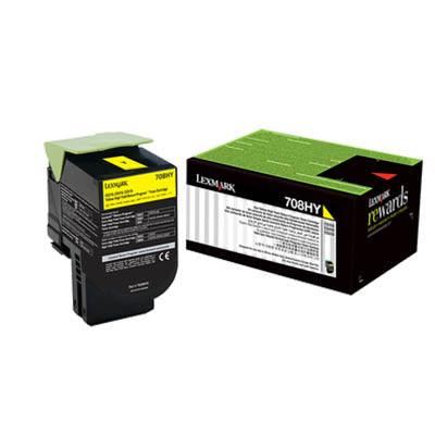 Lexmark 70C8Hy0 708Hy Toner Cartridge High Yield Yellow 70C8HY0 - SuperOffice