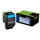 Lexmark 80C8Sc0 808Sc Toner Cartridge Standard Yield Cyan 80C8SC0 - SuperOffice