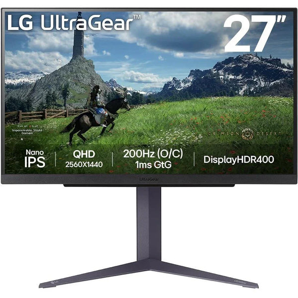 LG 27GS85Q-B 27" UltraGear Nano IPS QHD 180Hz 1ms Gaming Monitor HDR400 27GS85Q-B.AAU - SuperOffice