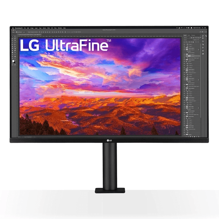 LG 32UN88A 31.5" Ultrafine Ergo 4K UHD IPS Monitor Ergonomic Arm Stand Extend/Swivel/Pivot/Height/Tilt 32UN88A - SuperOffice