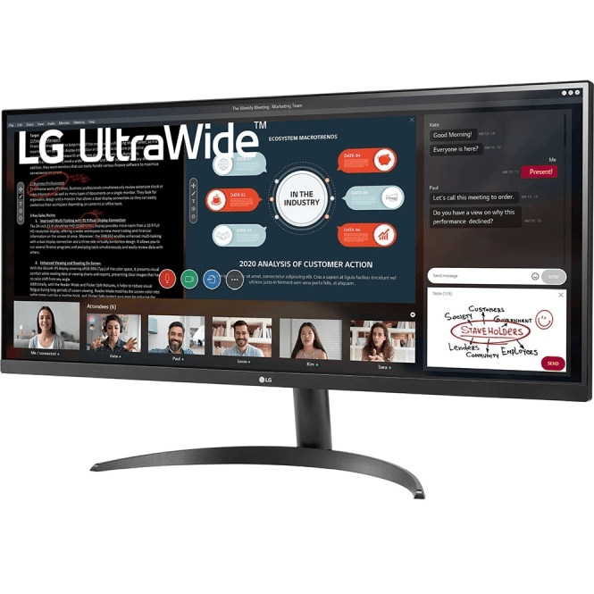 LG 34WP500B 34" Inch FHD UltraWide Monitor IPS HDR 34WP500-B - SuperOffice