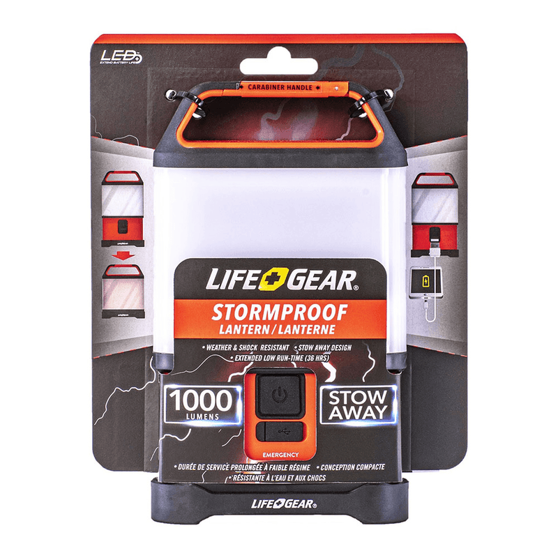 LifeGear 1000 Lumen Collapsible Stow-Away Lantern Light Stormproof Camping LG3760 - SuperOffice