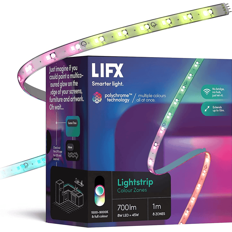LIFX Lightstrip Colour Zones 1m Starter Kit Smart LED Light LZ3TV1MAU - SuperOffice