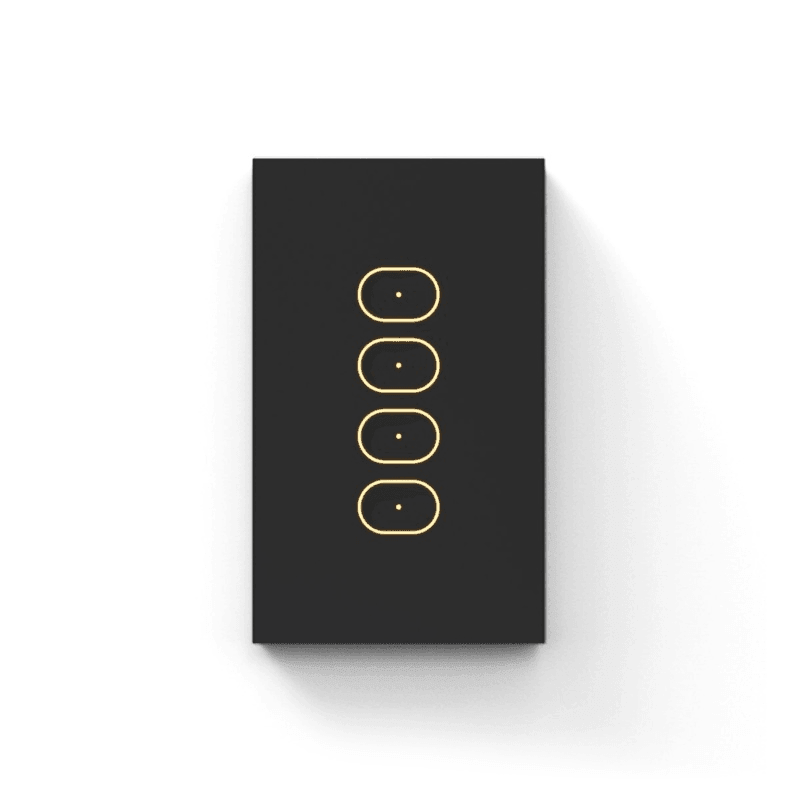 LIFX Smart Light Switch 4-Gang Black AU/NZ LFSWBLKT4FAU - SuperOffice
