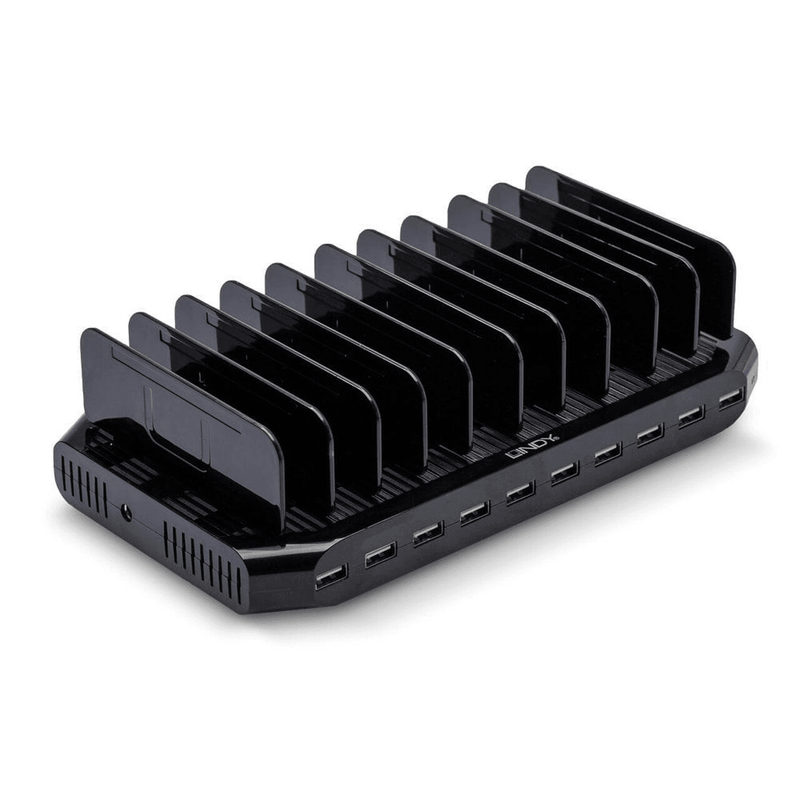 Lindy 10 Port USB Charging Station Stand Hub Phone Tablet iPad 73309 - SuperOffice