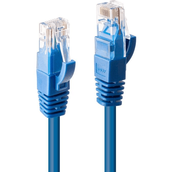 Lindy 30m CAT6 U/UTP Gigabit Network Ethernet Internet Cable Blue 48025 - SuperOffice