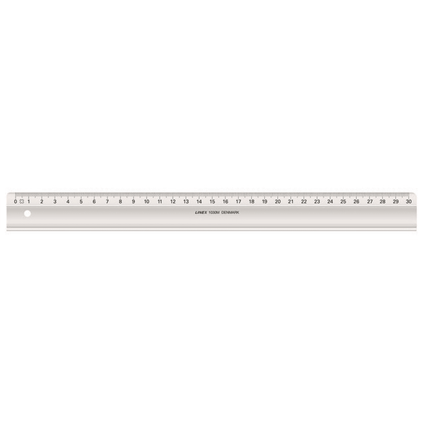 Linex Shatterproof Clear Ruler 300mm 30cm 100552561 - SuperOffice