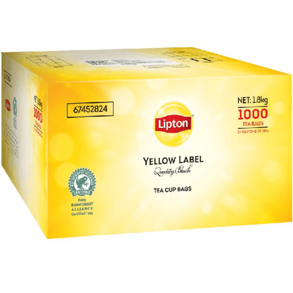 Lipton Black Tea Yellow Label Teabags With Tag And String Box 1000 67452824 - SuperOffice