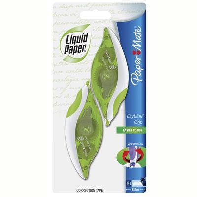 Liquid Paper Dryline Grip Correction Tape 5Mm X 8.5M Pack 2 NL00227 - SuperOffice