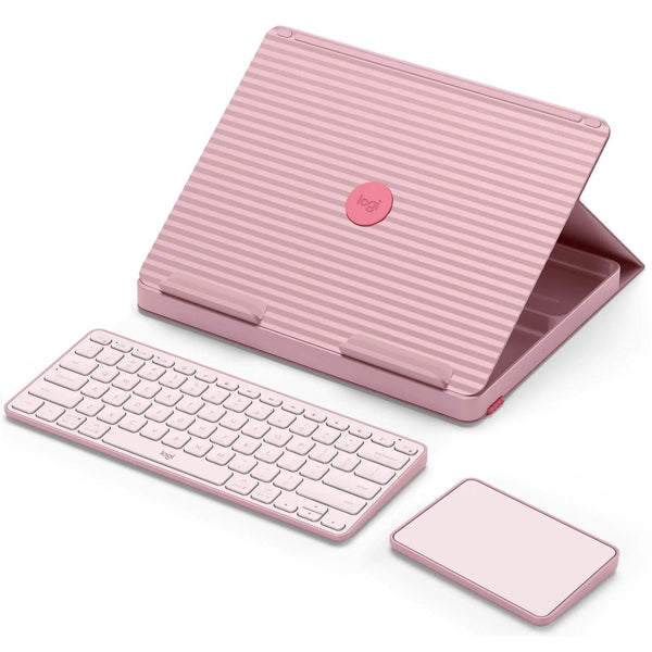 Logitech Casa Pop-Up Desk Keyboard & Touchpad Bohemian Blush Pink 920-011284 - SuperOffice
