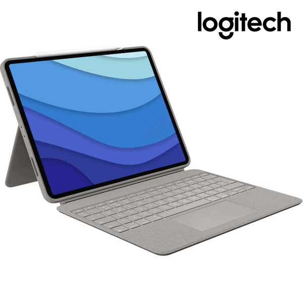 Logitech Combo Touch KeyBoard Trackpad Case iPad Pro 11" Inch 4th/3rd Gen 920-010173 (Sand Colour) - SuperOffice