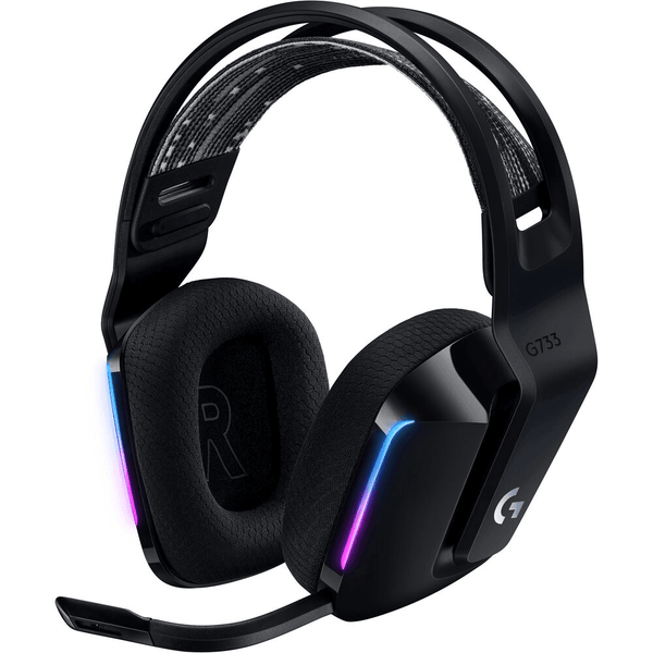 Logitech G G733 Lightspeed Wireless RGB Gaming Headset Headphones Black 981-000867 - SuperOffice