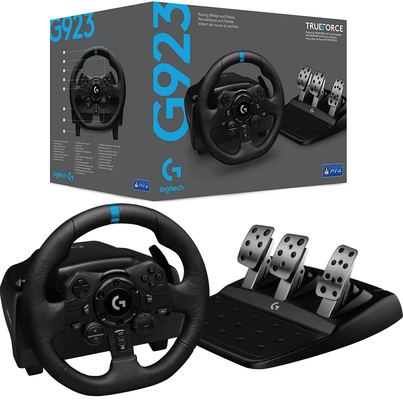 Logitech G923 TrueForce Racing Wheel and Pedals Sim PS5 PS4 PC 941-000152 - SuperOffice