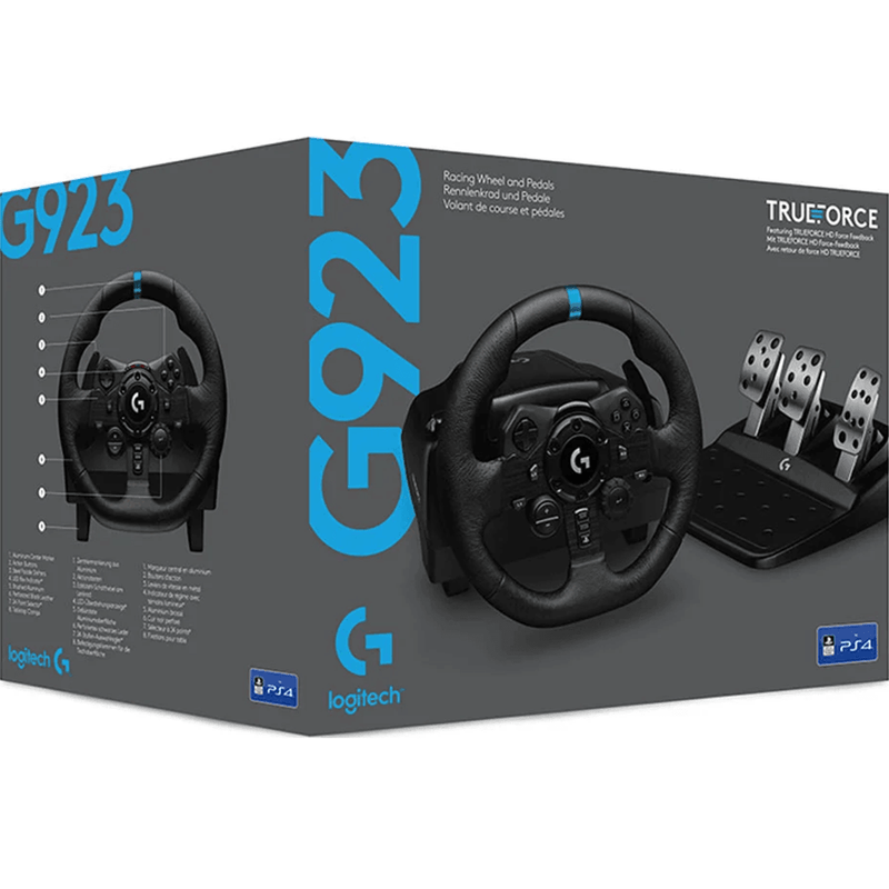 Logitech G923 TrueForce Racing Wheel and Pedals Sim PS5 PS4 PC 941-000152 - SuperOffice