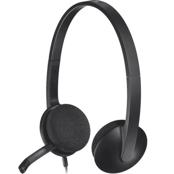 Logitech H340 USB Headset Headphones Microphone Black 981-000477 (H340) - SuperOffice