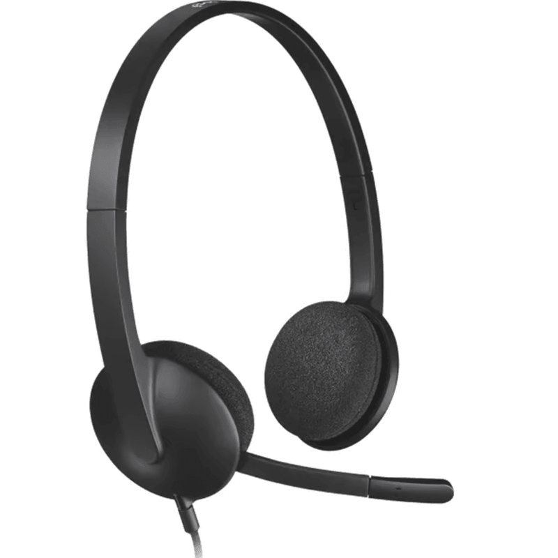Logitech H340 USB Headset Headphones Microphone Black 981-000477 (H340) - SuperOffice