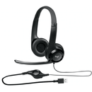 Logitech H390 USB Headset Headphones Microphone Noise Cancelling Black 981-000014 - SuperOffice