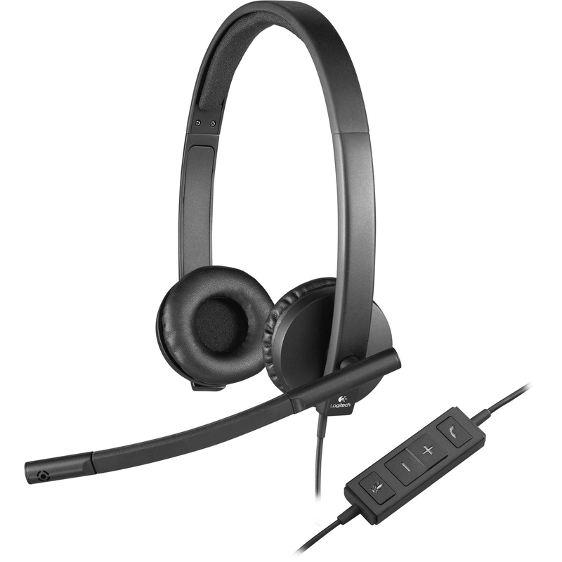 Logitech H570E USB Stereo Headset Headphones Microphone Call Zoom Teams 981-000574 - SuperOffice