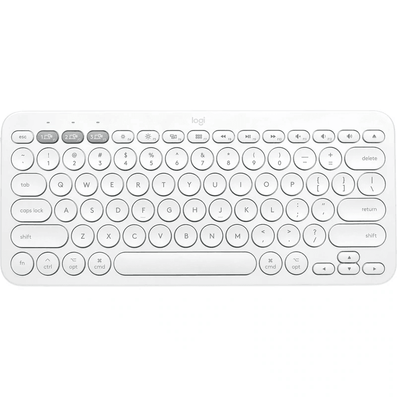 Logitech K380 Bluetooth Multi-Device Keyboard Apple Mac iPad Compact White 920-010408 - SuperOffice