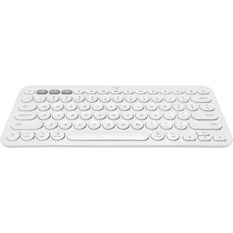 Logitech K380 Bluetooth Multi-Device Keyboard Apple Mac iPad Compact White 920-010408 - SuperOffice