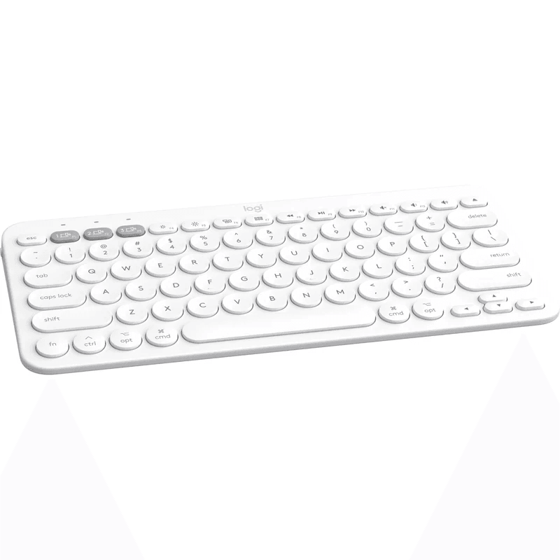 Logitech K380 Bluetooth Multi-Device Keyboard Apple Mac iPad Compact White 920-010408 - SuperOffice