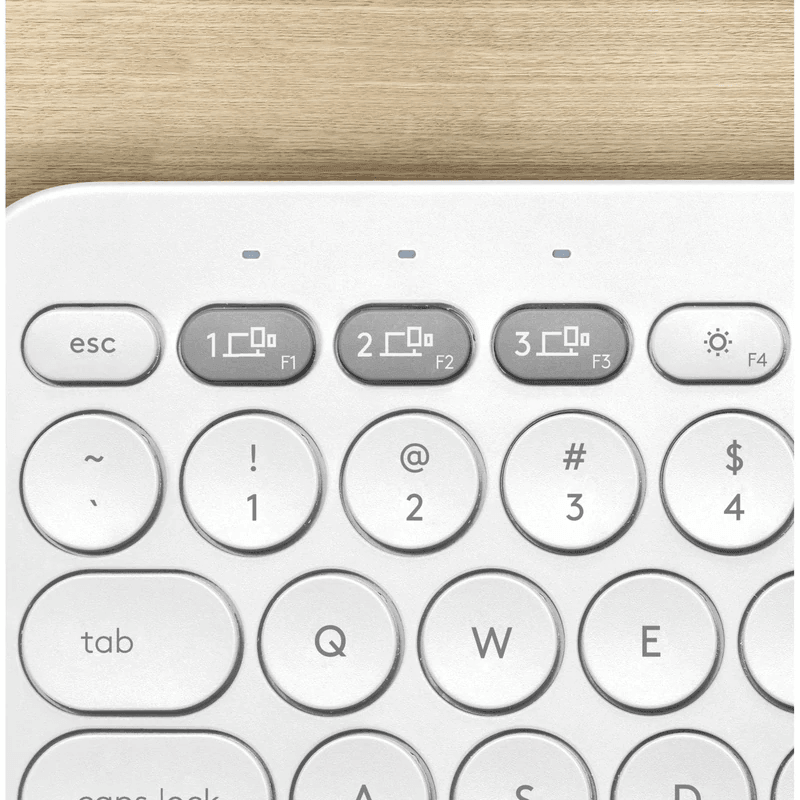 Logitech K380 Bluetooth Multi-Device Keyboard Apple Mac iPad Compact White 920-010408 - SuperOffice