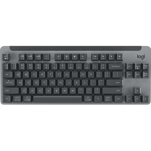 Logitech K855 Signature Mechanical Keys Wireless Keyboard Mini Compact TKL Black Grey 920-011074 (K855 Grey) - SuperOffice