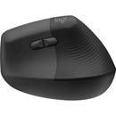 Logitech Lift Vertical Ergonomic Mouse Bluetooth/Logi Bolt Ergo Wireless Graphite Black 910-006479 - SuperOffice