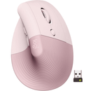 Logitech Lift Vertical Ergonomic Mouse Bluetooth/Logi Bolt Ergo Wireless Rose Pink 910-006481 - SuperOffice