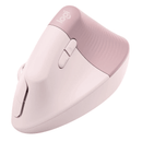 Logitech Lift Vertical Ergonomic Mouse Bluetooth/Logi Bolt Ergo Wireless Rose Pink 910-006481 - SuperOffice