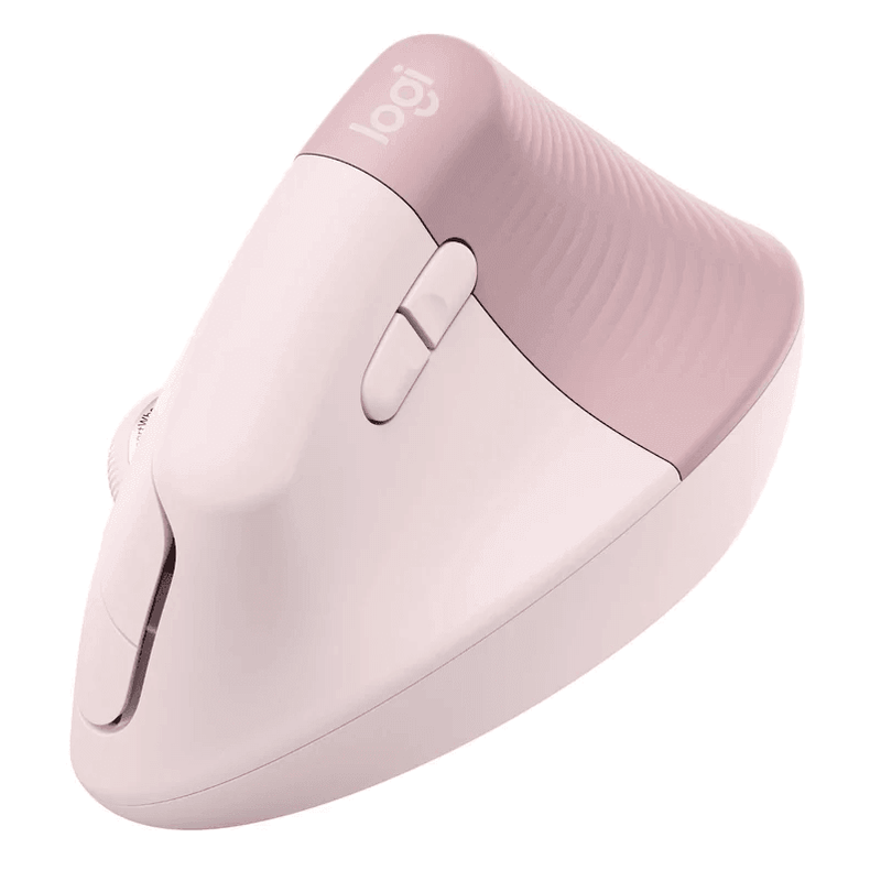 Logitech Lift Vertical Ergonomic Mouse Bluetooth/Logi Bolt Ergo Wireless Rose Pink 910-006481 - SuperOffice