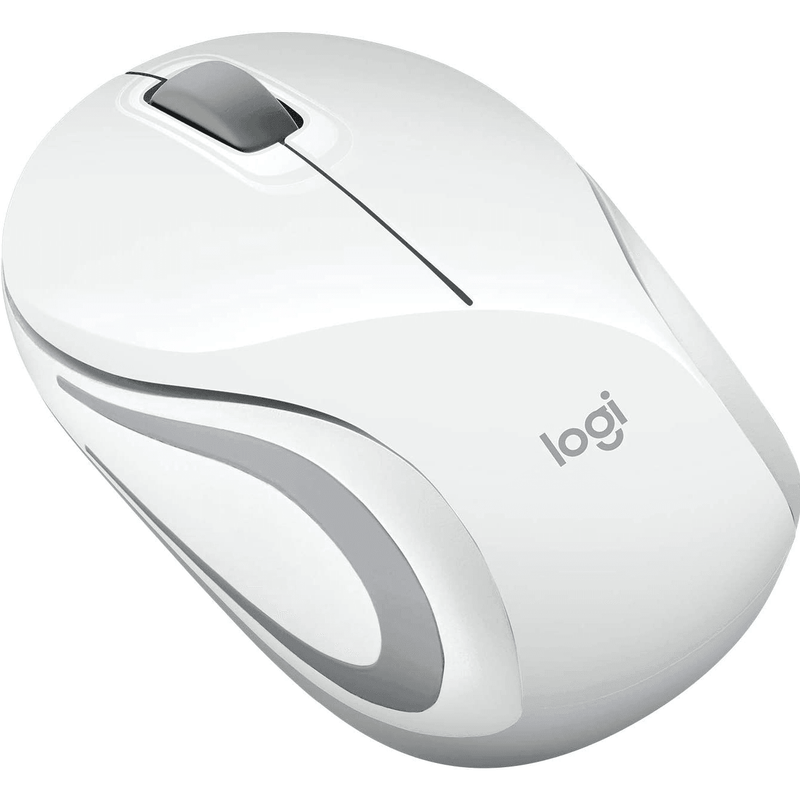 Logitech M187 Mouse Wireless Mini Small Compact Portable White 910-005380 - SuperOffice