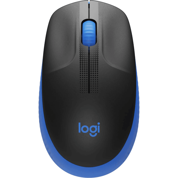 Logitech M190 Wireless Full Size Mouse Charcoal Black Blue 910-005914 - SuperOffice