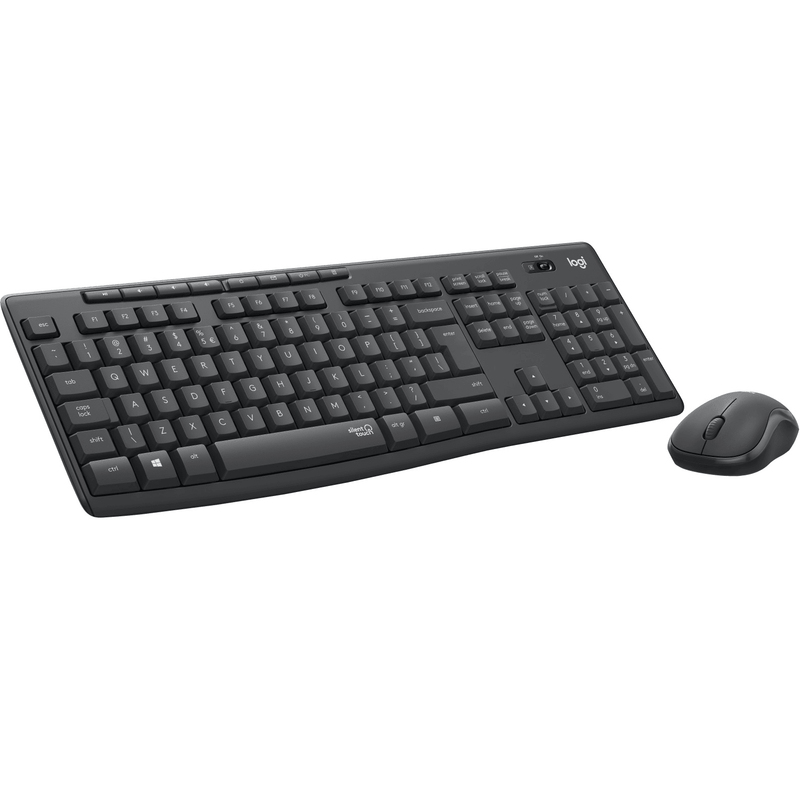Logitech MK295 Wireless Keyboard Mouse Set Silent Quiet Keys 920-009814 - SuperOffice