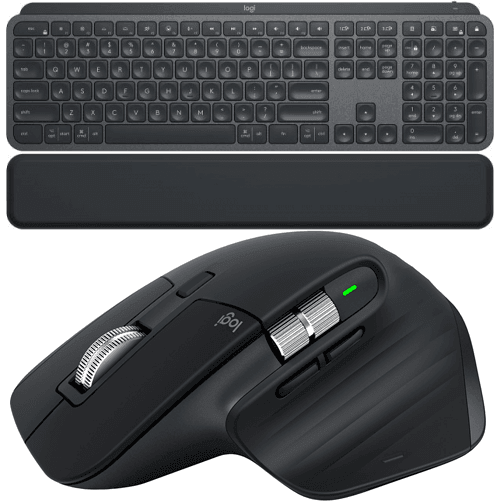 Logitech MX Keys + Master 3 + Wrist Rest + Logi Bolt For Business Keyboard Mouse Set 920-010237 (MX Keys Combo Business) - SuperOffice