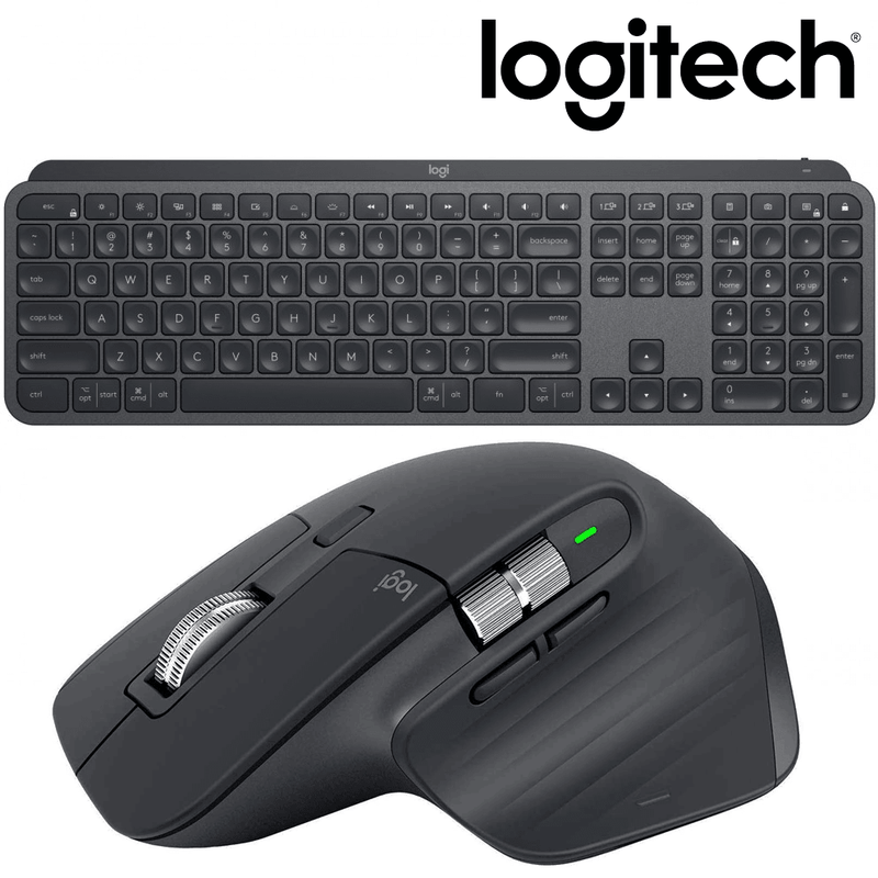 Logitech MX Keys + Master 3S Advanced Wireless Illuminated Keyboard Mouse Combo MX Master 3S+MX Keys 910-006561+920-009418 - SuperOffice