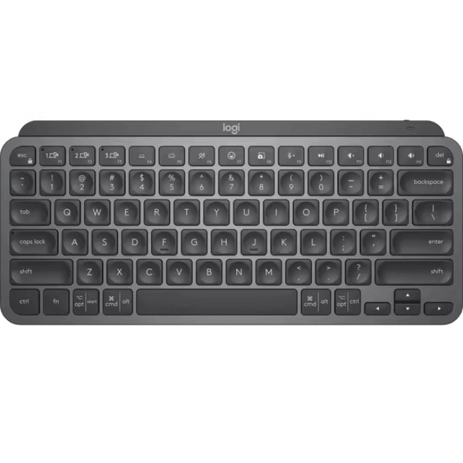 Logitech MX Keys Mini Compact Wireless Illuminated Keyboard Advanced TKL Graphite Grey 920-010505 (MX Keys Mini - Grey) - SuperOffice