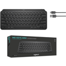Logitech MX Keys Mini Compact Wireless Illuminated Keyboard Advanced TKL Graphite Grey 920-010505 (MX Keys Mini - Grey) - SuperOffice
