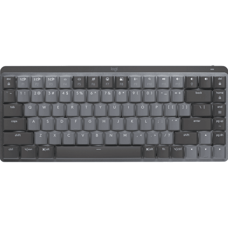 Logitech MX Mechanical Keys Wireless Keyboard Mini Compact TKL Tactile Quiet Grey 920-010783 - SuperOffice