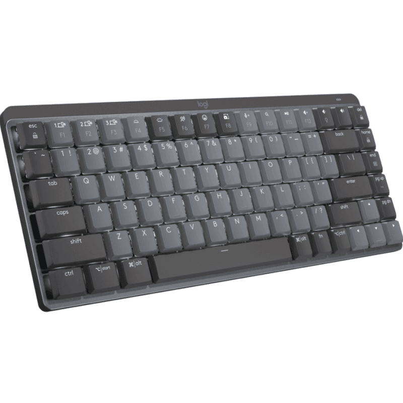 Logitech MX Mechanical Keys Wireless Keyboard Mini Compact TKL Tactile Quiet Grey 920-010783 - SuperOffice