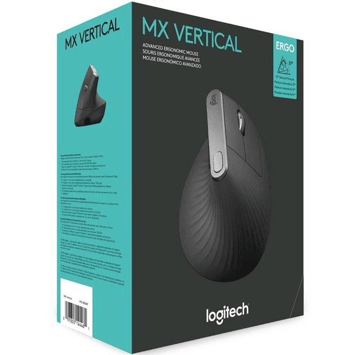 Logitech MX Vertical Advanced Ergonomic Mouse Ergo Wireless 910-005449 - SuperOffice
