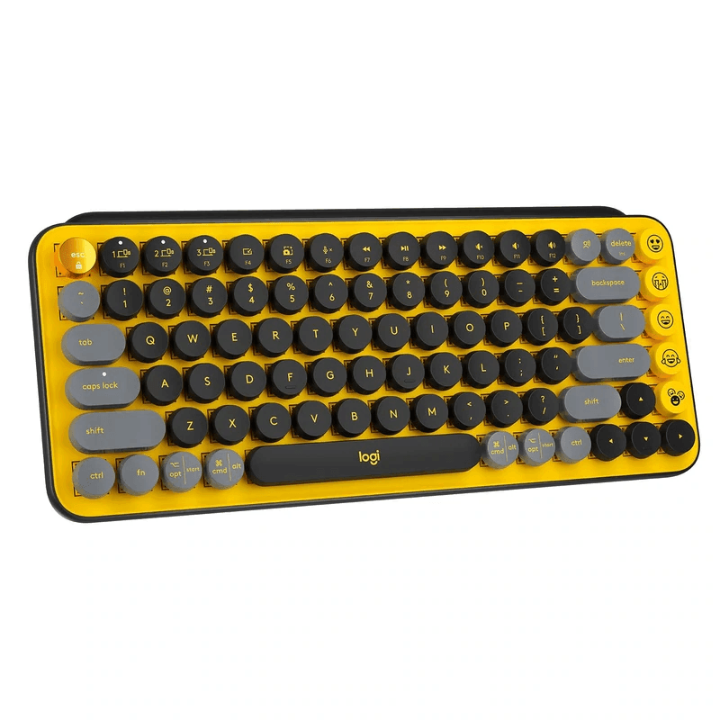 Logitech POP Keys Mouse Wireless Mechanical Keyboard Bundle Set Emoji Blast Yellow 920-010577 + 910-006514 - SuperOffice