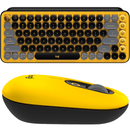 Logitech POP Keys Mouse Wireless Mechanical Keyboard Bundle Set Emoji Blast Yellow 920-010577 + 910-006514 - SuperOffice