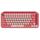 Logitech POP Keys Wireless Mechanical Keyboard Emoji Heartbreaker Rose Pink 920-010579 - SuperOffice