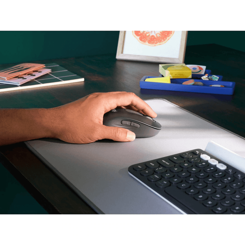 Logitech Signature M650 Large Left Handed Wireless Mouse Ergonomic Graphite Grey 910-006234 (Left Grey) - SuperOffice